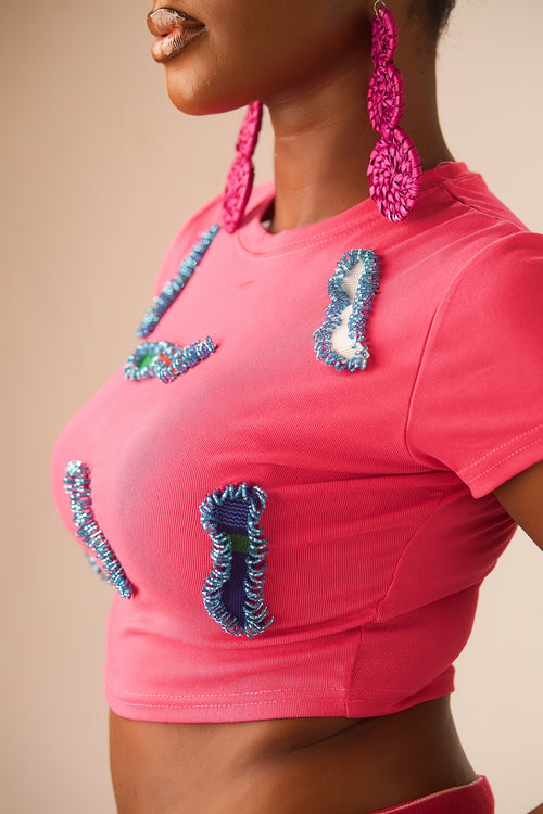 Ayra Beaded Crop