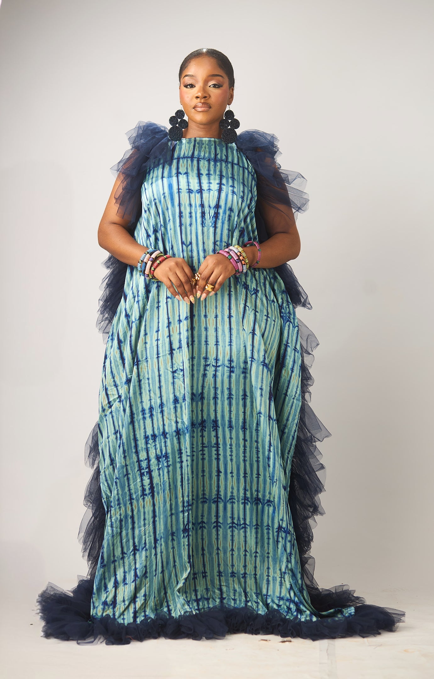 Askia cold shoulder kaftan