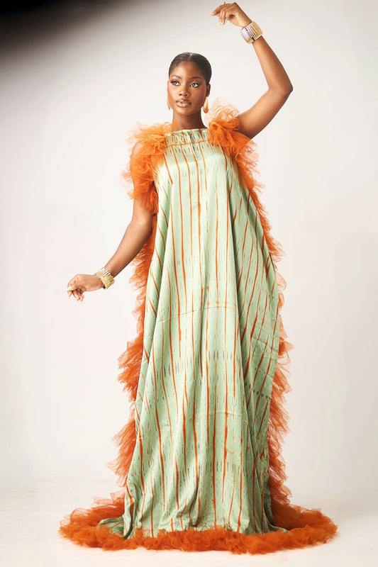 Askia cold shoulder kaftan