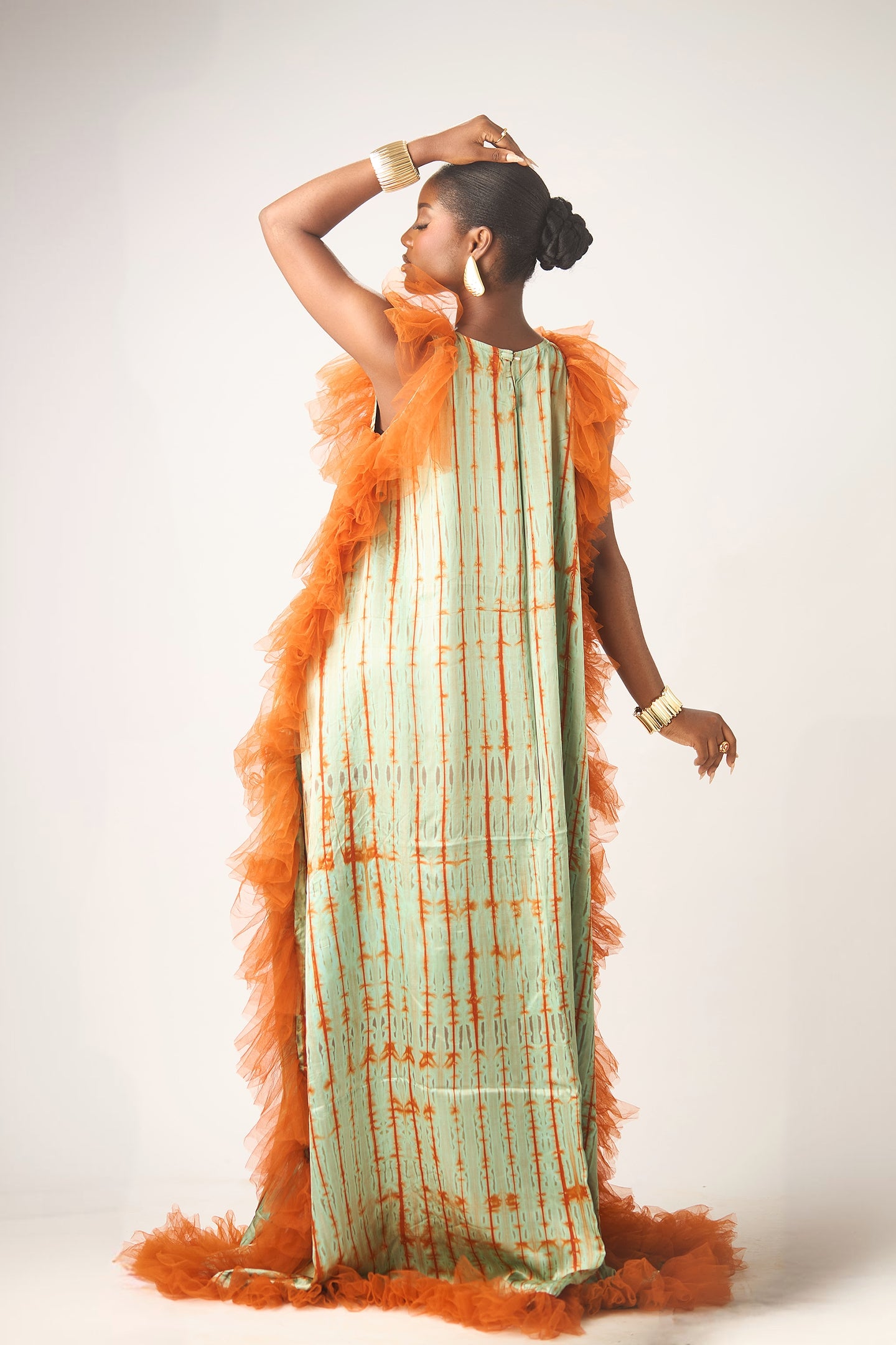 Askia cold shoulder kaftan