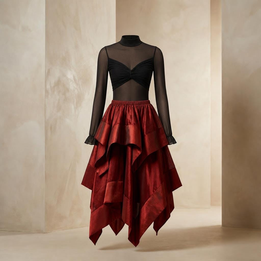 Huda Sheer Top