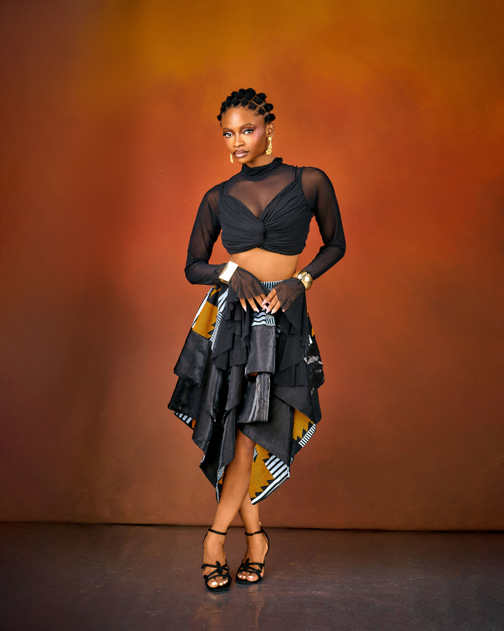 Huda Sheer Crop Top