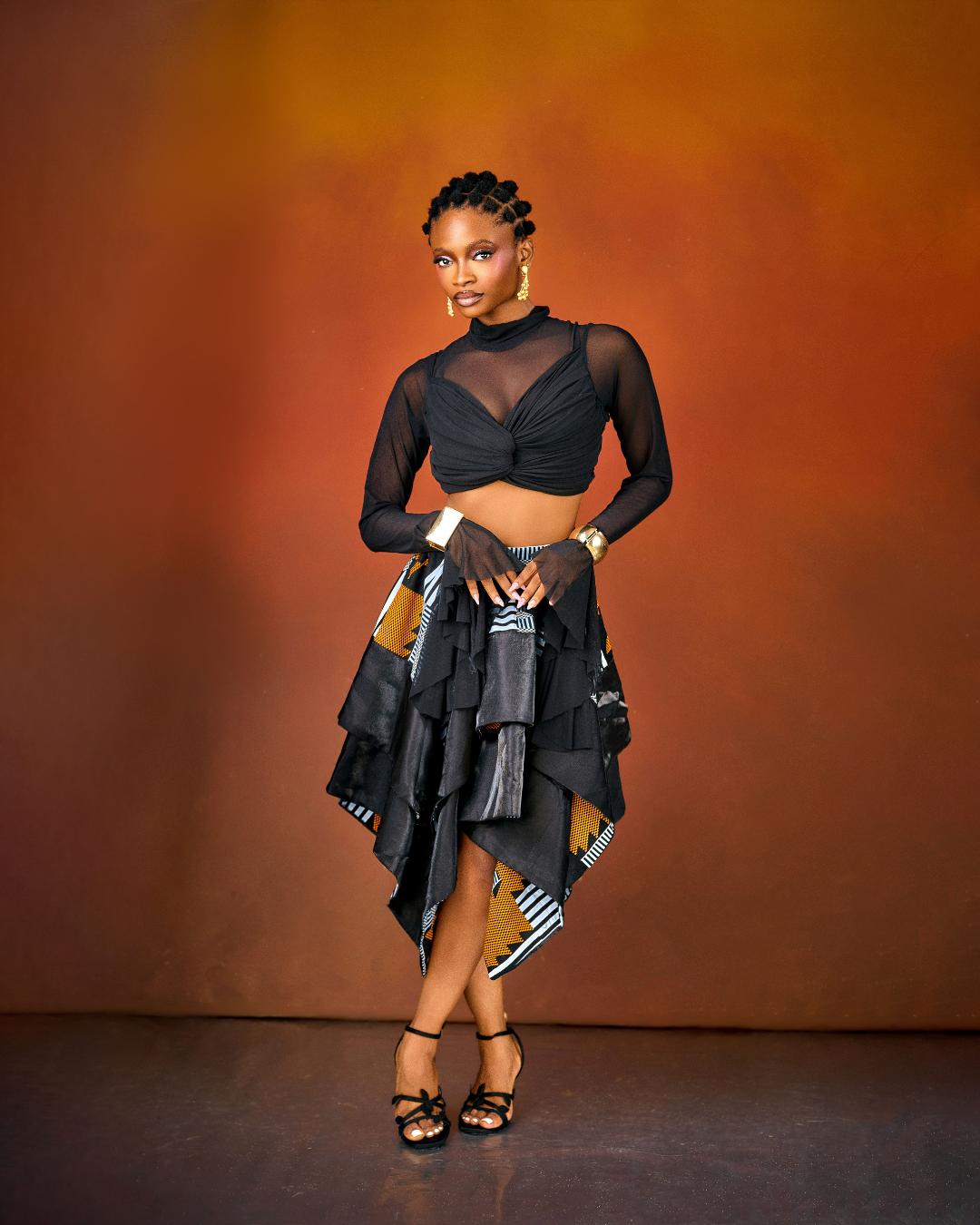 Huda Sheer Crop Top