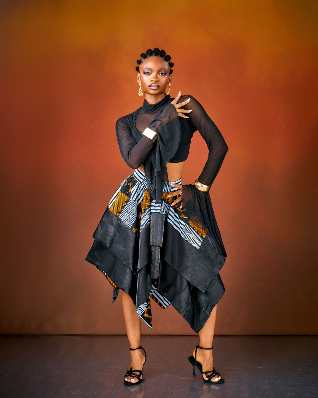 Huda Sheer Crop Top