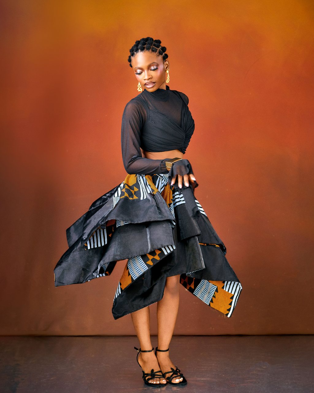 Huda Sheer Crop Top