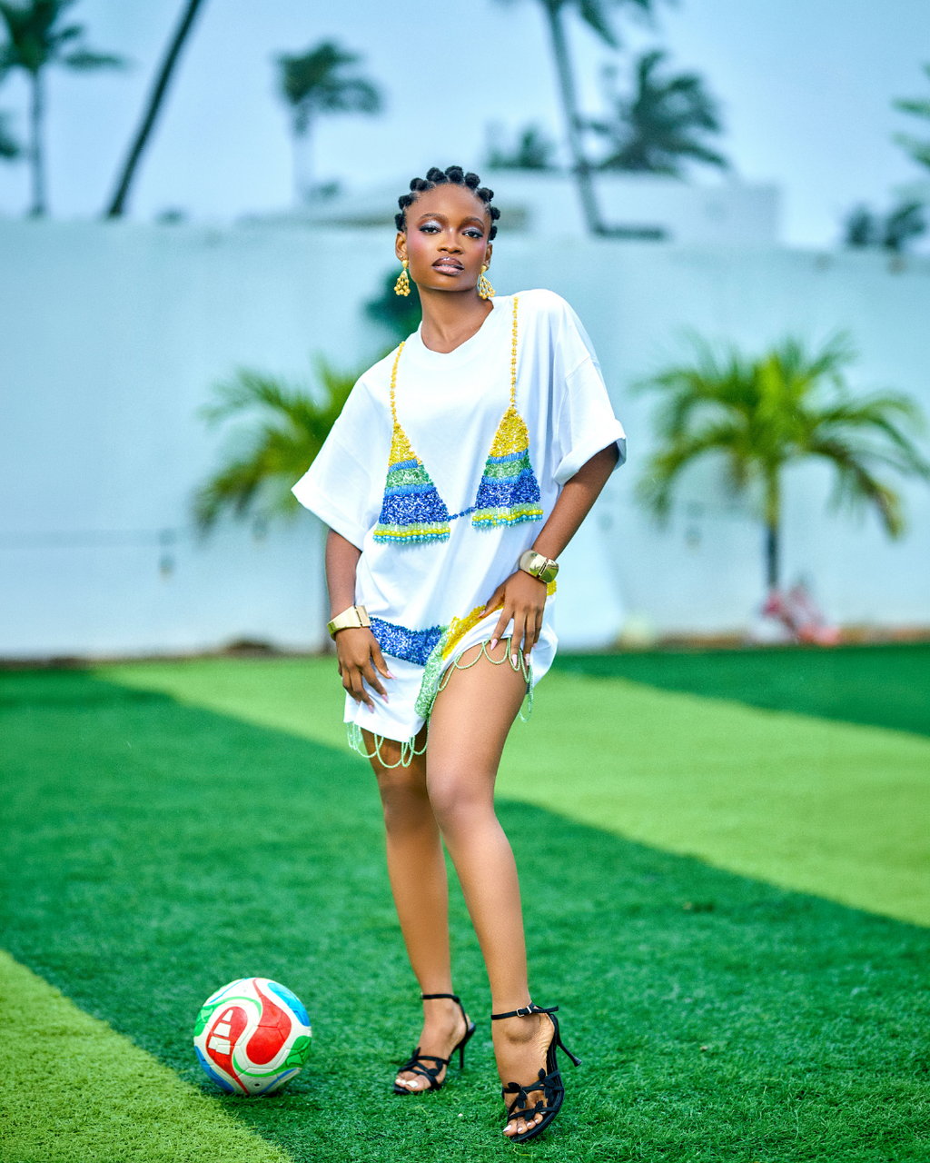 Kora Beaded Shirtdress