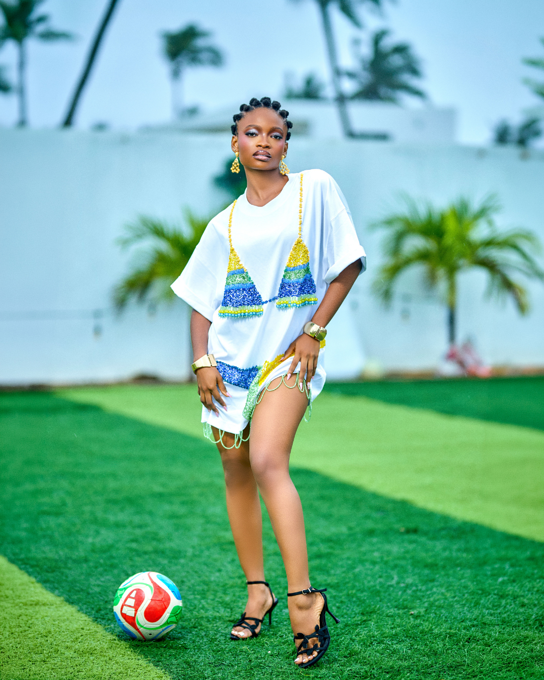 Kora Beaded Shirtdress