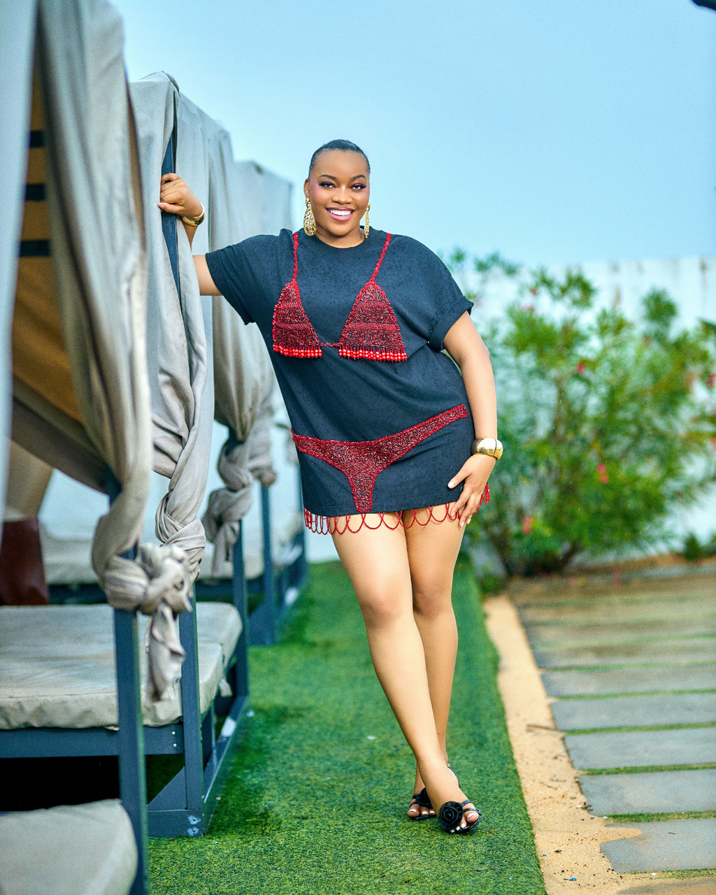 Kora Beaded Shirtdress
