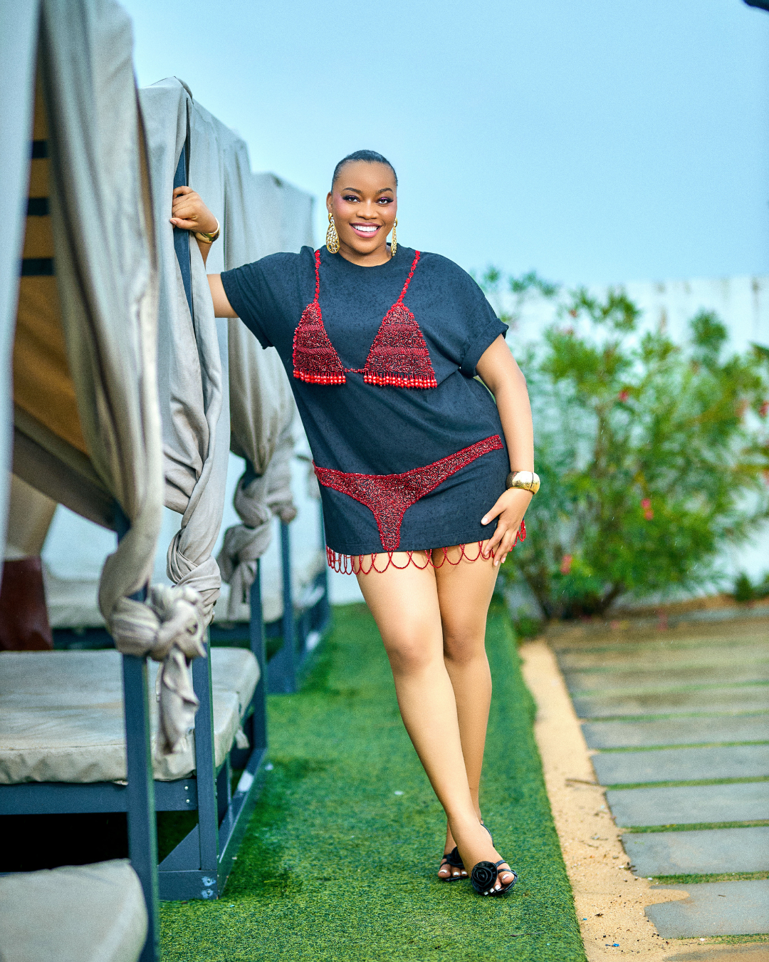 Kora Beaded Shirtdress