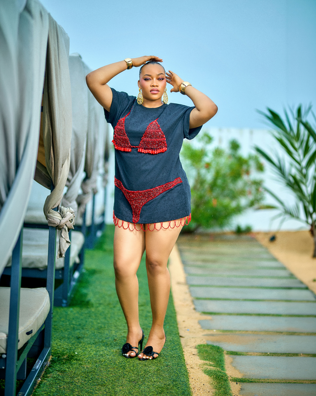 Kora Beaded Shirtdress