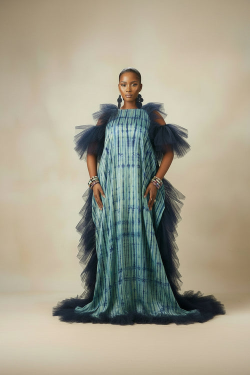 Askia cold shoulder kaftan