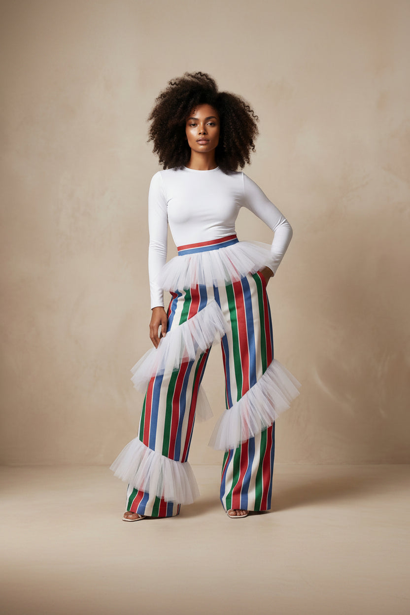 Fathia Frilled Pants
