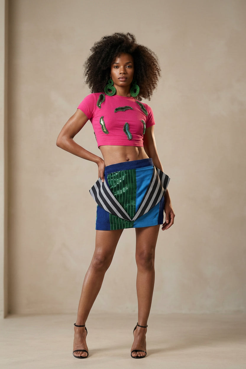 Ayra Beaded Crop