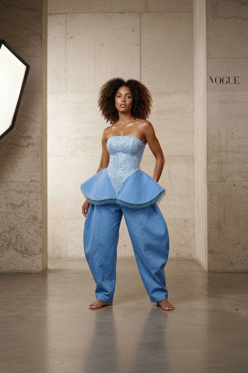 Cleopatra Geometric Tube Top